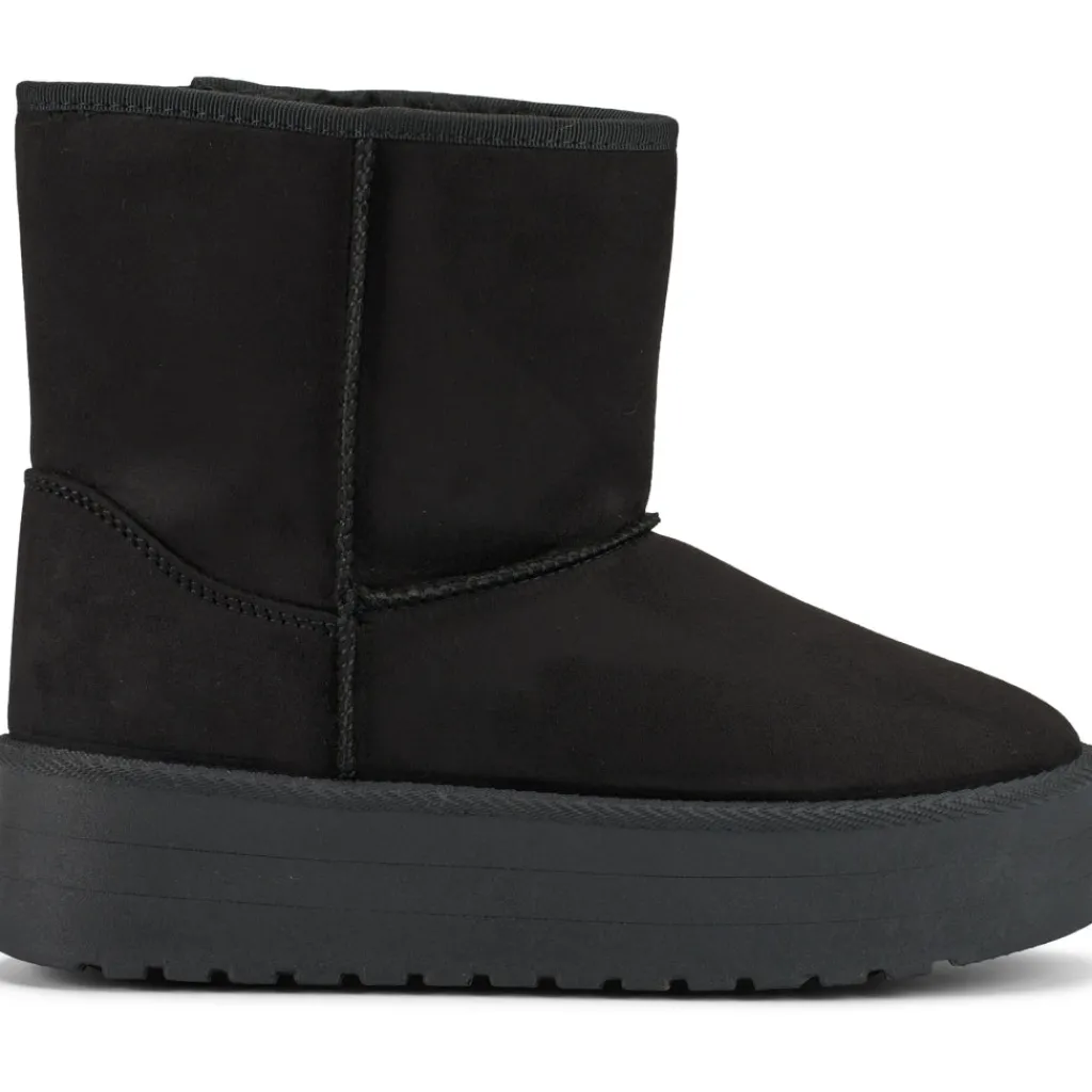 SHOES Tulle dame bamsestøvler 6432 - Black New