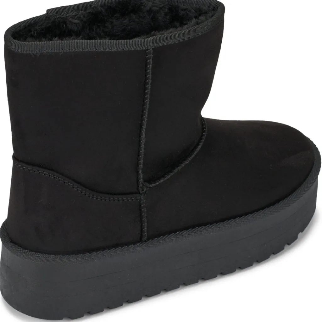 SHOES Tulle dame bamsestøvler 6432 - Black New