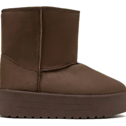 SHOES Tulle dame bamsestøvler 6432 - Brown Best