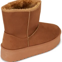 SHOES Tulle dame bamsestøvler 6432 - Camel Outlet