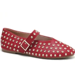 SHOES Valerie dame ballerina sko CM2315 - Red Best