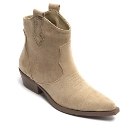 SHOES Vanessa Dame cowboystøvler 9653A - Kaki Best