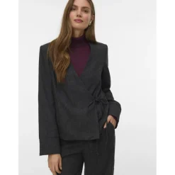 Vero Moda aware dame blazer AWAUTHALIA - Dark grey melange New