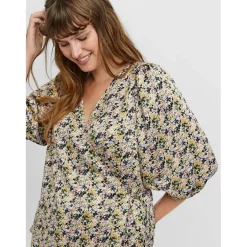 Vero Moda Curve dame bluse VMMINTI - Birch Hot