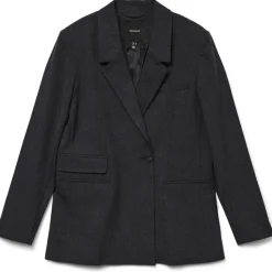 Vero Moda Dame Blazer VMBESTIE - Dark grey melange Clearance
