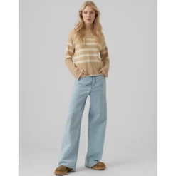 Vero Moda dame bluse VMHAPPINESS - Irish Cream W. BIRCH Clearance