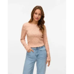 Vero Moda dame bluse VMJULIA - Evening Sand TEA ROSE Online