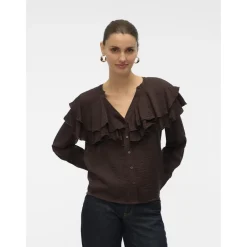 Vero Moda dame bluse VMLIZZI - Chocolate Torte Discount