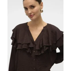 Vero Moda dame bluse VMLIZZI - Chocolate Torte Discount