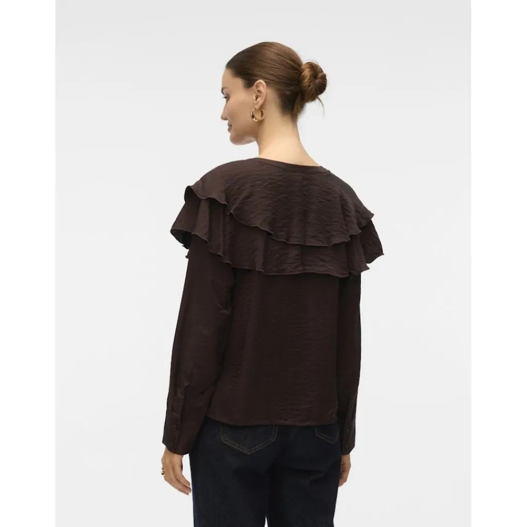 Vero Moda dame bluse VMLIZZI - Chocolate Torte Discount