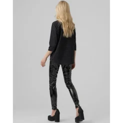 Vero Moda dame bluse VMMALENA - Black Black lurex Clearance