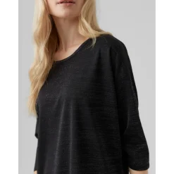 Vero Moda dame bluse VMMALENA - Black Black lurex Clearance