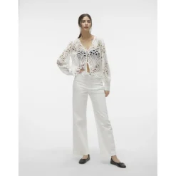 Vero Moda dame bluse VMNIKKI - Snow white Online