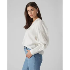 Vero Moda dame bluse VMSANI - Snow white Sale