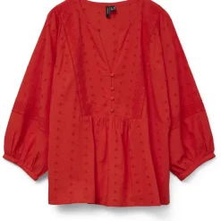Vero Moda DAME BLUSE VMSOFIE - Fiery Red Best