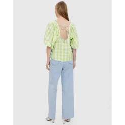 Vero Moda dame bluse VMSODY - Shadow Lime Snow White Clearance