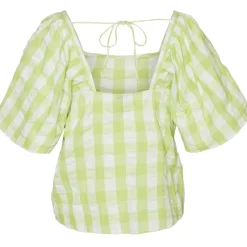 Vero Moda dame bluse VMSODY - Shadow Lime Snow White Clearance