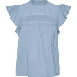 Vero Moda dame bluse VMTRINE - Cashmere Blue Online