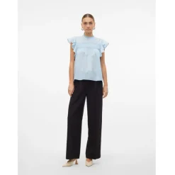 Vero Moda dame bluse VMTRINE - Cashmere Blue Online