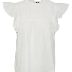 Vero Moda dame bluse VMTRINE - Snow white Discount