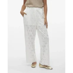 Vero Moda dame bukser VMIRINA - Snow White EMBROIDERY Sale