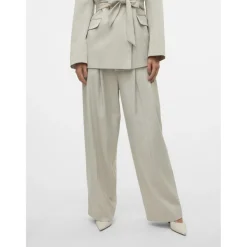 Vero Moda dame bukser VMOMARI - Light Grey Melange Discount