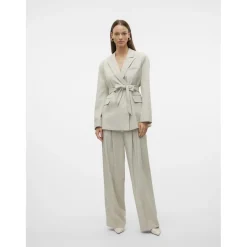 Vero Moda dame bukser VMOMARI - Light Grey Melange Discount