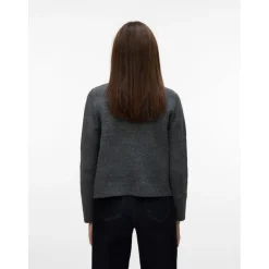 Vero Moda dame cardigan VMMARINA - Dark grey melange New