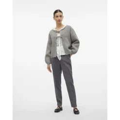 Vero Moda dame cardigan VMBOW - Medium grey melange Clearance