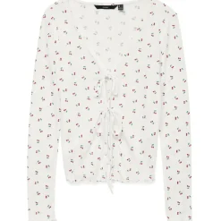 Vero Moda DAME CARDIGAN VMMARIE - Snow White Cherry Discount