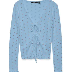 Vero Moda DAME CARDIGAN VMMARIE - Airy Blue Cherry Discount