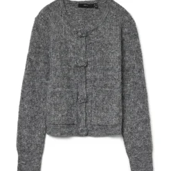 Vero Moda DAME CARDIGAN VMBLOSSOM - Medium grey melange Online