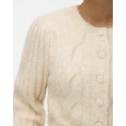 Vero Moda Dame Cardigan VMLisa - Oatmeal Melang Sale