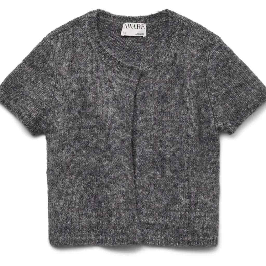 Vero Moda DAME CARDIGANG AWSILJA - Medium grey melange