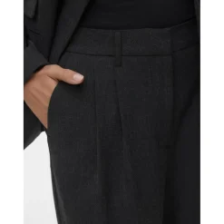 Vero Moda dame habitbukser VMBESTIE - Dark grey melange