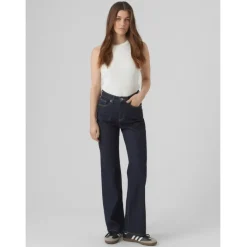 Vero Moda DAME JEANS VMTESSA - Dark Blue Denim Rinse Clearance