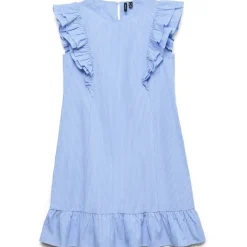 Vero Moda DAME KJOLE VMAILA - Little Boy Blue White Best