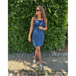 Vero Moda DAME KJOLE VMANNY - Medium blue denim Online