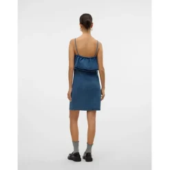 Vero Moda DAME KJOLE VMANNY - Medium blue denim Online