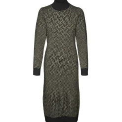 Vero Moda dame kjole VMARIA - Black W. SILVER MINK GRAFIC PRINT