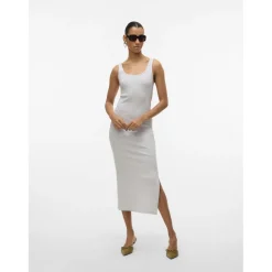 Vero Moda dame kjole VMCHLOE - Light Grey Melange Online