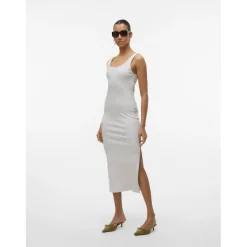 Vero Moda dame kjole VMCHLOE - Light Grey Melange Online