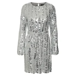 Vero Moda dame kjole VMEFA - Silver SEQUINS Outlet