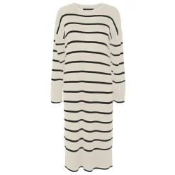 Vero Moda dame kjole VMJOANA - Birch Stripes W. Black
