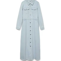 Vero Moda dame kjole VMMOLLY - Light Blue Denim