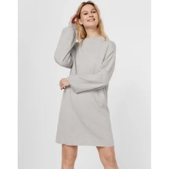 Vero Moda dame kjole VMNANCY - Light Grey Melange Outlet