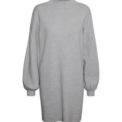 Vero Moda dame kjole VMNANCY - Light Grey Melange Outlet