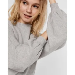 Vero Moda dame kjole VMNANCY - Light Grey Melange Outlet