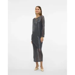 Vero Moda dame kjole VMSAFINA - Asphalt Discount