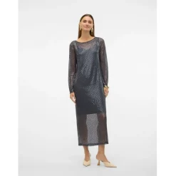 Vero Moda dame kjole VMSAFINA - Asphalt Discount
